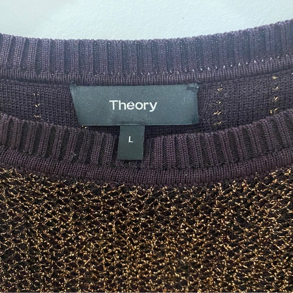 Theory knit glitter metallic sleeveless top - Picture 4 of 9